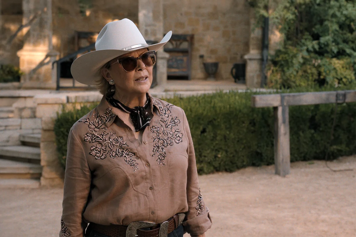 Beulah's rose embroidered shirt on Dutton Ranch